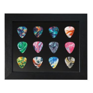 Imagem de Quadro de exibição de palhetas de guitarra Allenkwok para 12 palhetas 