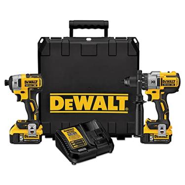 Imagem de DEWALT Kit combo de brocas sem fio 20V MAX* XR, sem escova, 5,0-Ah, 2 ferramentas (DCK299P2)
