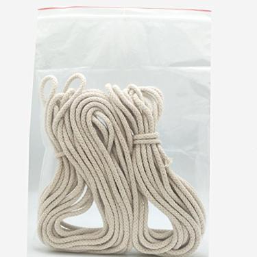 Imagem de FQTANJU rolo de 15 metros – Lâmpada de óleo de querosene de algodão de diâmetro redondo de 1,27 cm, 50 Feet Per Roll