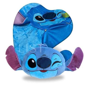 Imagem de Manta Almofada Stitch De Lilo E Stitch Confortavel - Zona Criativa
