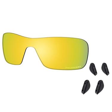 Imagem de SAUCER Lentes de reposição premium para óculos de sol Oakley Turbine Rotor OO9307 High Defense - ouro 24K polarizado