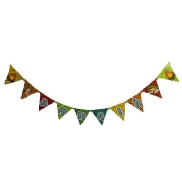 Imagem de faixa Colorida Temática arraiá decorativa festa junina/julina são joão!