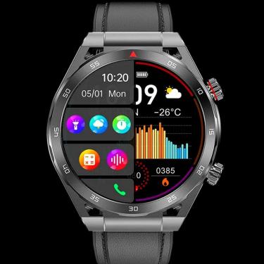 Imagem de Relógio Inteligente De Fitness 1.39 " Ips 360x360 Display Chamada Bluetooth Preto