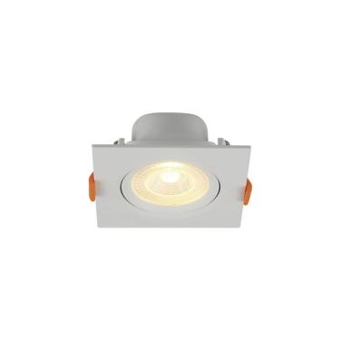 Imagem de Spot De Led Blumenau Slim Quadrado 8w Bivolt 3000k Luz Amarela
