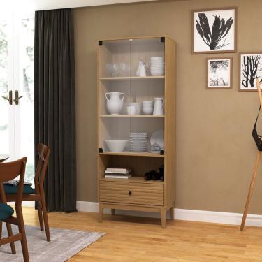 Imagem de Cristaleira 2 Portas 1 Gaveta Mel