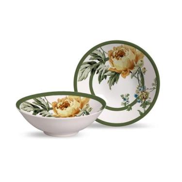 Imagem de Conjunto 6 Bowls Decorados Marsélha 300Ml - Alleanza Cerâmica