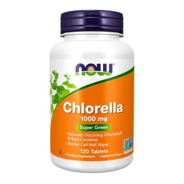 Imagem de NOW Chlorella 1000 mg, 120 comprimidos