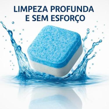 Imagem de Pastilhas Efervescentes Limpeza Máquina de Lavar Remove Sujeiras Bacté