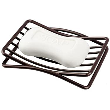 Imagem de GUUKAR Suporte Para Saboneteira De Chuveiro, Esponja Autodrenante Aço Inoxidável, Pia Cozinha, Banheira, Fácil Limpeza E Secagem Rápida, Bronze