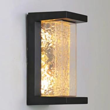 Imagem de Wrasse Luminárias De Parede Modernas Para Varanda Externa, 3 Cores, Mutáveis, 24 W, Arandelas Pretas Áreas Externas, Iluminação Casa, Lâmpadas Montadas Do Lado Fora