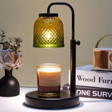 Imagem de FOIGAT Luminária Aquecedora De Velas Com Temporizador E Dimmer, Elétrica Altura Ajustável, Cera Derretida Para Pote, Presentes Aniversário Mulheres, Decoração Quarto Inauguração Casa, 2 Lâmpadas
