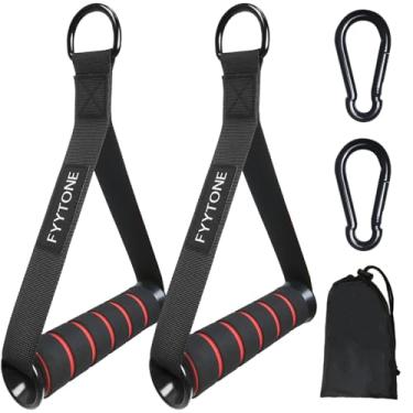 Imagem de FYYTONE Alças Para Exercícios De Academia, Acessórios Alça Reposição Máquina Cabo, Faixa Resistência E Aparelho Musculação, Treino Pull-Down, Serviço Pesado Com 2 Mosquetões Casa