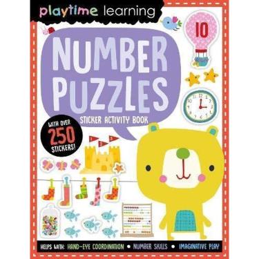 Imagem de Playtime Learning Number Puzzles - Sticker Activity Book With Over 250 Stickers!