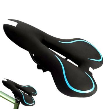 Imagem de Selim para Bicicleta - Substituição de Almofada de Selim para Bicicleta,Impermeável E Ventilado Com Faixa Refletora, Acessórios De Ciclismo Para Homens, Mulheres E Crianças