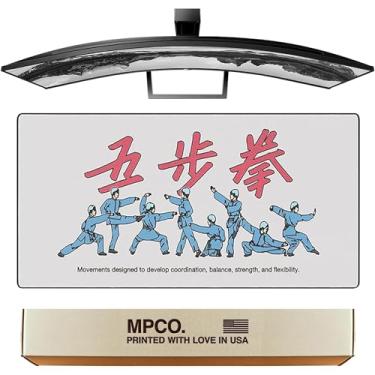 Imagem de MPCO. Tapete de mouse grande para jogos - 91,4 cm x 43,2 cm Aeroglyde OZGMX Movements Mouse Pad - Mouse pad de mesa completo para controle suave - Antiderrapante, lavável, acabamento suave Tapete