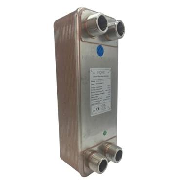 Imagem de Trocador de calor de placas com porta MPT de 2,5 cm de água para água (HD-4X12-30P)