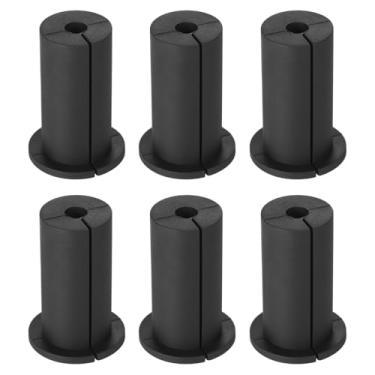 Imagem de Kit de roteamento de 6 cabos para Starlink, buchas de silicone para furo de parede de 2,5 cm, acessórios de montagem para cabo Ethernet Starlink (preto)