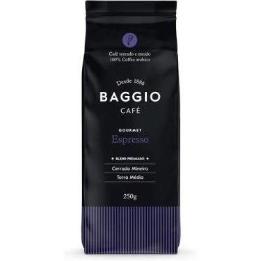 Imagem de Café Torrado e Moído Baggio Gourmet Espresso 250g