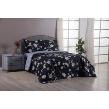 Imagem de Edredom estampado QUEEN micropercal 400 fios 3peças - SAFIRA ENXOVAIS,