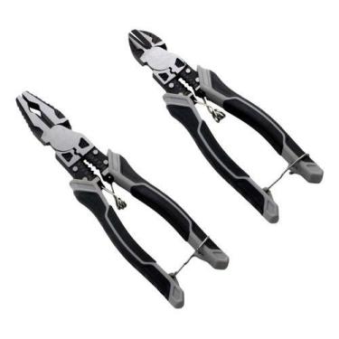 Imagem de Kit Alicates Profissionais Multifuncional Eletricista Universal E Cort