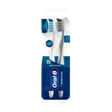 Imagem de Escova Dental Oral B Pro Saúde 7 Benefícios Com 2 Unidades - ORAL -B