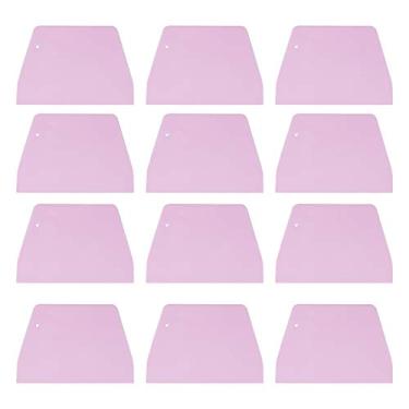 Imagem de Heallily 20 peças raspador de massa de plástico raspador de bolo, ferramenta mais suave, raspador de creme para cortar massa, espátula de cozinha flexível para assar massa de pão, cobertura de cobertura (rosa)
