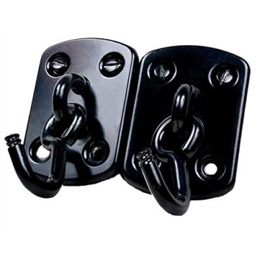 Imagem de 090006 - GANCHO DE REDE ACO 1 UND (CARGA 150KG O PAR) PRETO 4 UN (0,31 KG)