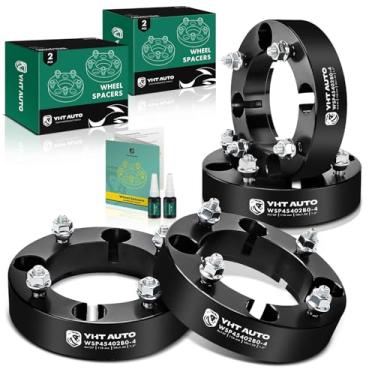 Imagem de YHTAUTO Espaçadores de roda de 4 x 137 mm de 3,8 cm para Bombardier, Can-Am, Kawasaki, Suzuki Models, Outlander, Commander, Renegade, Bayou, Prairie, Tire Spacers c/ parafusos M10x1,25, furo central