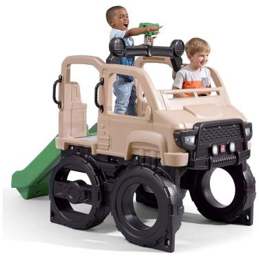 Imagem de Playset Infantil Para Ambientes Externos, Com Escorregador, Parede de Escalada e Jungle...