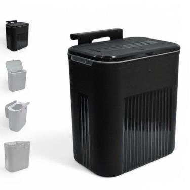 Imagem de Lixeira Suspensa com Suporte Adesivo e Alça de Pendular 9 Litros Com T