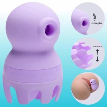 Imagem de Sugador Polvo Duplo - Com Estimulação de Língua - SI, Lilás