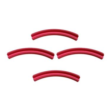 Imagem de MERIGLARE 4x Suportes para Cartas de Baralho Suporte para Baralho Organizador Resistente e Conveniente Bandeja Dupla Camada para Noites de Jogos de Cartas em, Vermelho