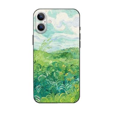 Imagem de Avistinz Capa para celular compatível com iPhone 16 Plus, Van Gogh Green Wheat Fields Impressionismo Paisagem Capa protetora fina e macia