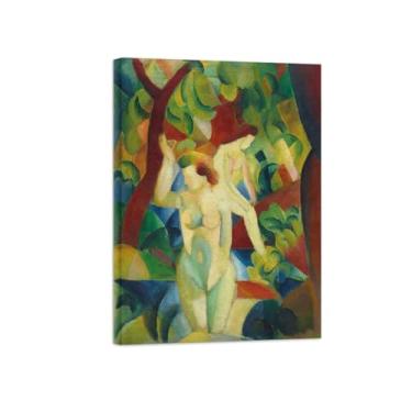 Imagem de Pinturas Famosas em Tela-Quadros Decorativos-Bathing Women-Pôster e Impressões para Sala de Estar e Casa 50x70cm20x27in Tela Embrulhada