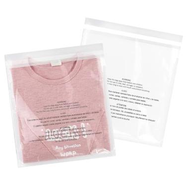 Imagem de iMailer - 1000 unidades - 9" x 12", sacos plásticos transparentes com aviso de sufocamento e auto-vedação de 1,6 mil para A4, documentos tamanho carta, materiais de marketing, cola permanent