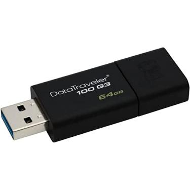 Imagem de Pendrive Datatraveler 100G3 64Gb, Kingston, Pendrives, Preto