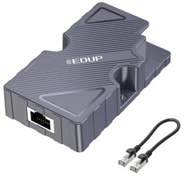 Imagem de EDUP Adaptador Starlink Dishy V2 para RJ45 para injetor Starlink GigE PoE, funciona para Starlink Dish V2 / Starlink Kit de Internet Atuado Padrão Rede por Satélite para Roteador/Desktop/Laptop