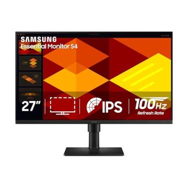 Imagem de SAMSUNG Monitor empresarial sem bordas de 68.6 cm (S40GD) com painel IPS, taxa de atualização de 100 Hz, modo protetor de olhos, design ergonômico, modo de imagem de jogo, LS27D408GANXGO