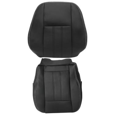 Imagem de Vigoraze Capas de assento de substituição da parte inferior e superior do motorista pretas compatíveis com Chrysler Town & Country 2011 2012 2013 2014 2015 2016
