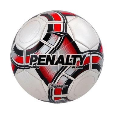 Imagem de Bola de Futebol Campo Penalty Player XXIII Branco/Vermelho, Branco, Ve