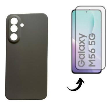Imagem de Capa + Pel Vidro 3D Compatível Para Samsung Galaxy M56 5G