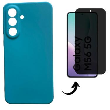 Imagem de Capa + Pel 3D Privativo Compatível Com Samsung Galaxy M56 5G