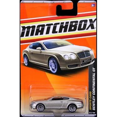 Imagem de Matchbox 2011, Bentley Continental Gt (dourado) 36/100, carros esportivos. Escala 1:64.