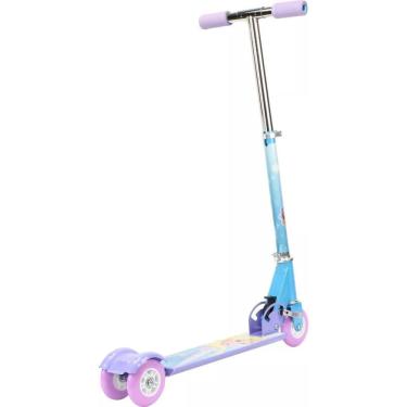 Imagem de Patinete Infantil 3 Rodas Ajustavel Dobravel Disney Frozen