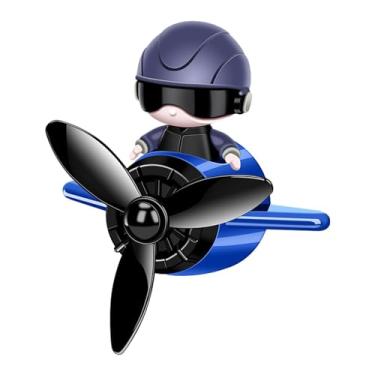 Imagem de BLWOTMOR Aromatizador de Ar para Veículos, Design Futurista com Movimento Giratório, Acessórios Exclusivos para Carros, Azul, Tamanho real