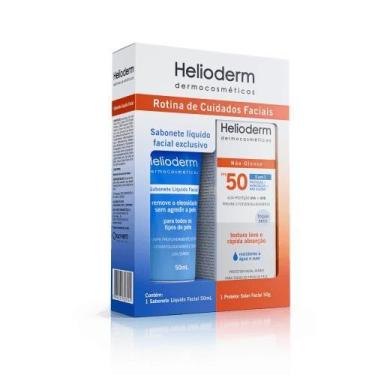 Imagem de Kit Protetor Solar Helioderm Facial + Sabonete Liquido - Kley Hertz