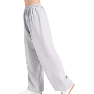 Imagem de Calças De Tai Chi Roupas Confortáveis De Arte Marcial Unissex Uniformes Tradicionais Chineses Para Tai Chi E Meditação Calças Feitas De Algodão E Linho Uso Diário Para Yoga E Pilat, A, L