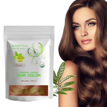 Imagem de Tintura de cabelo de henna 100% orgânica – tintura de cabelo natural, livre de produtos químicos para cores ricas e vibrantes e brilho – cobertura cinza, segura para todos os tipos de cabelo, vegano