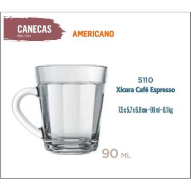 Imagem de 24 Xícaras Americano Café Expresso Curto Quentão 90Ml - Nadir Figueire