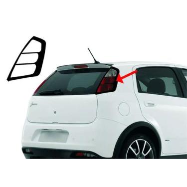 Imagem de Aplique Máscara Preta P/ Lanterna Traseira Fiat Punto 2008 - SPORTINOX
